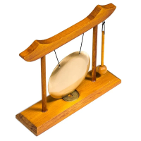 Gong, i Träram
