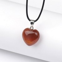 Carnelian, heart with necklace bigpack