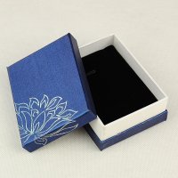 Gift box, Dark blue with silver print Bigpack