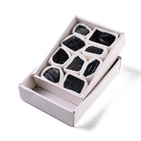 Tourmaline, Black Raw Pieces Tray