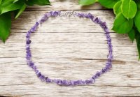 Amethyst, Necklace Chips Short
