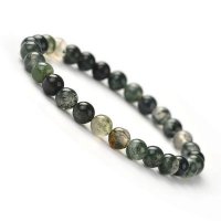 Agat, Moss Armband Rund Storpack