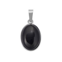 Obsidian, Black Pendant Oval Big pack