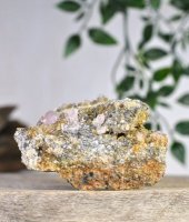 Apatite, Pink on Matrix