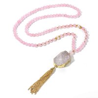 Rose Quartz, Mala with pendant