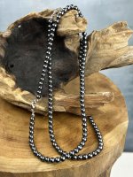 Hematit, Halsband Kort Rund Storpack