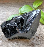 Obsidian, svart Råa Storpack GRAM