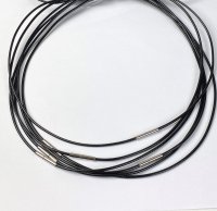 Halsband, Svart Snöre Storpack