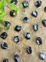 Obsidian, Snöflinge Hänge Nugget 20/fp