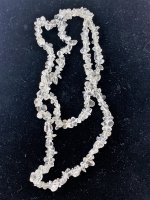 Rock Crystal, Necklace Chips Long