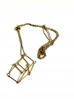 Necklace, with Bead cage Gold Bigpack