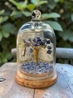 Lapis Lazuli, Kristallträd med Glaskupa