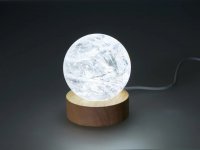 Light Socket, Wooden Round White Light
