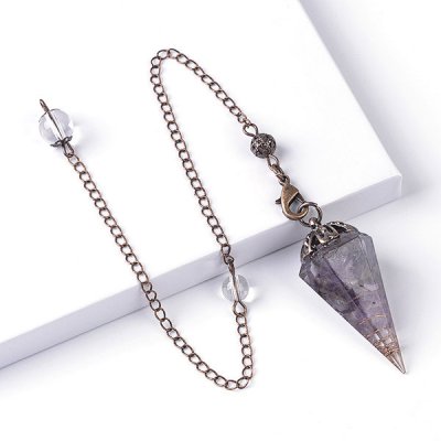 Amethyst, Pendulum Orgonite Flower bigpack