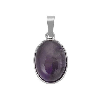 Amethyst, Pendant Oval Big pack