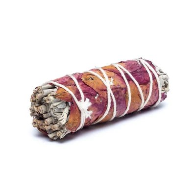 Incense, Stock White Sage & Red Rose Petals