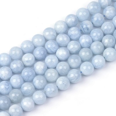 Aquamarine, string round HK bigpack