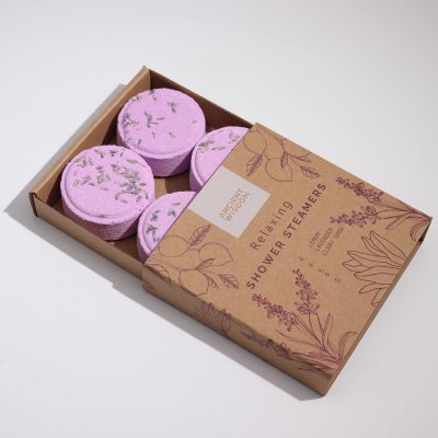 Shower Steamer, Relaxing Purple 4pc