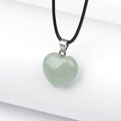 Aventurine, Green heart with necklace bigpack