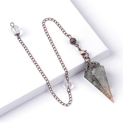 Labradorite, Pendulum Orgonite Flower Bigpack