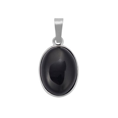 Obsidian, Black Pendant Oval Big pack