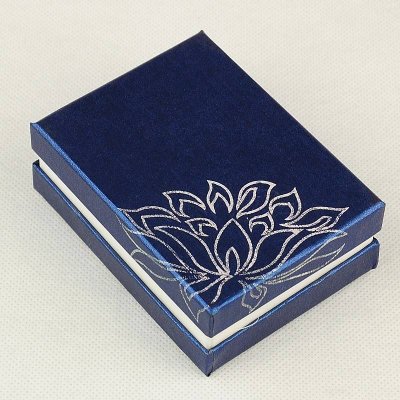 Gift box, Dark blue with silver print Bigpack