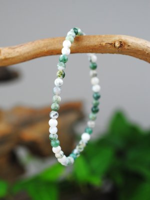 Agat, Moss Armband Rund Storpack