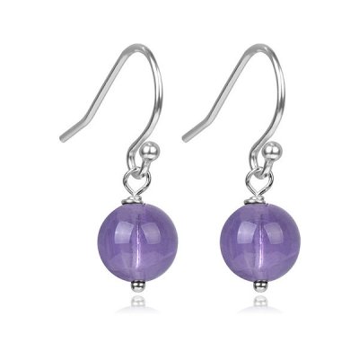 Amethyst, Earrings Sterling silver Bigpack
