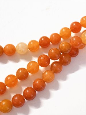 Aventurin, Orange sträng rund Storpack