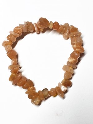 Moonstone, Peach Bracelet Chips
