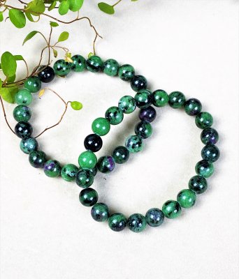Ruby Zoisite, Bracelet Round Big Pack