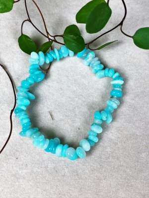 Amazonite, Bracelet chips Big Pack