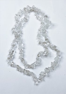 Rock Crystal, Necklace Chips Long