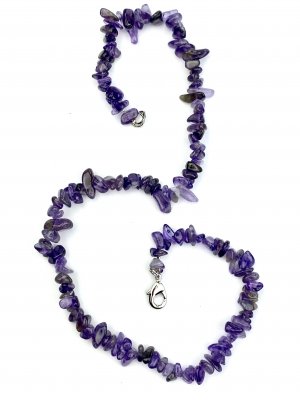 Amethyst, Necklace Chips Short