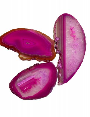 Agate, Pink Slices Big Pack 50/pc