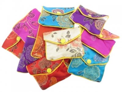 Satin pouch, zip Mix Bigpack