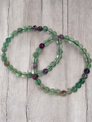 Fluorite, Bracelet Round