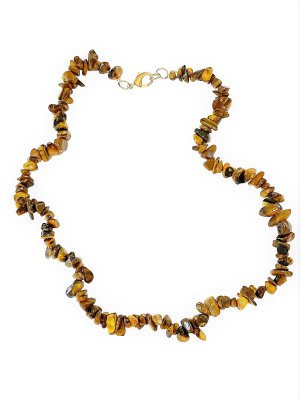 Tigereye, Necklace Chips Short Bigpack