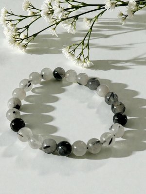 Turmalinkvarts, Armband Rund